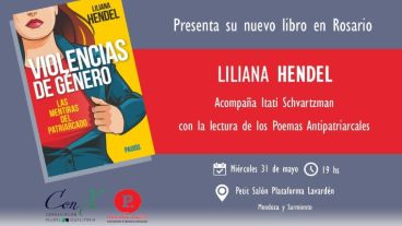 Liliana Hendel estará este miércoles, a las 19, en Plataforma Lavardén.