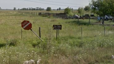 El camino a La Calma, cerca de donde ocurrió el asalto.