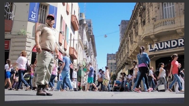 El hallazgo fue en el microcentro rosarino.