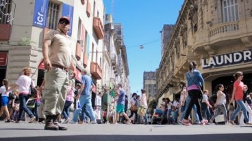 El hallazgo fue en el microcentro rosarino.