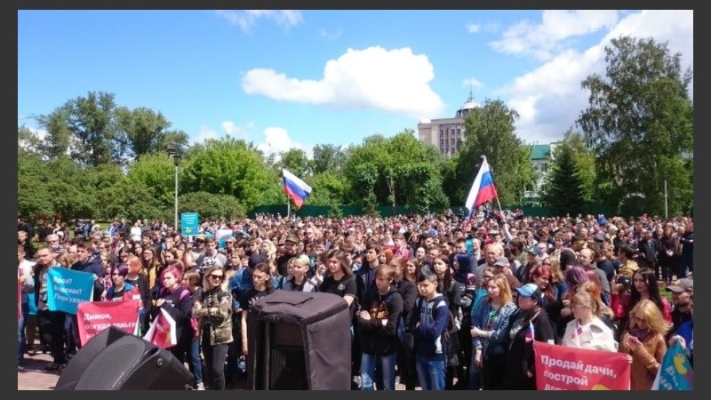 Las principales concentraciones fueron en Moscú y San Petersburgo.