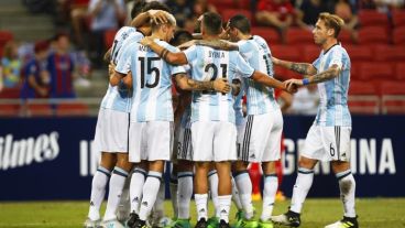 Argentina festejó seguido en Singapur.