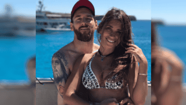 Leo y Antonella Messi disfrutan unos días de relax.