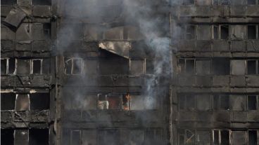 Así quedó el edificio.