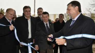 El acto de inauguración en Rafaela.