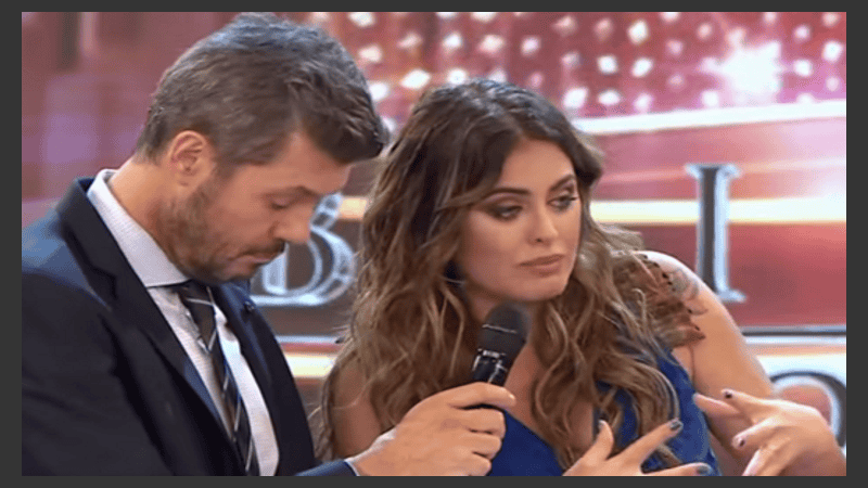 La vedette lloró en la pista de Showmatch.