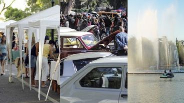 Ferias, autos antiguos y aguas danzantes; parte de la oferta local.