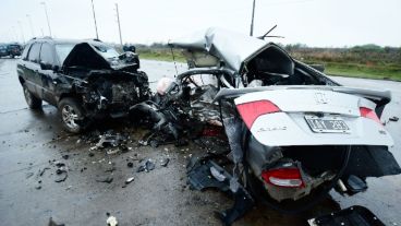 Tremendas imágenes sobre el estado en que quedaron los coches.