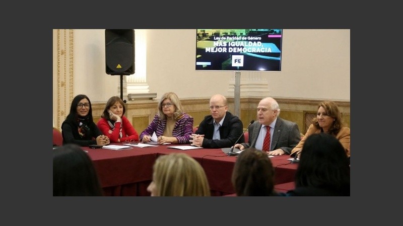 La presentación del proyecto en Rosario.