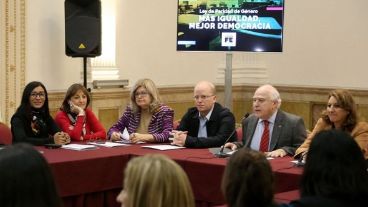 La presentación del proyecto en Rosario.