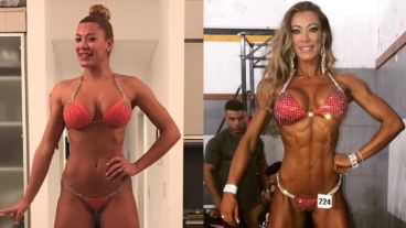 “Después de muchos ajustes en la dieta, horas de cardio y entrenamiento duro conseguí mi mejor performance con 73 kilos", contó Pamela.