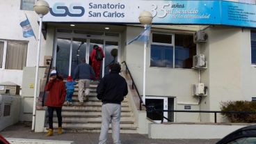 Mauro permanece en el sanatorio San Carlos de Bariloche.