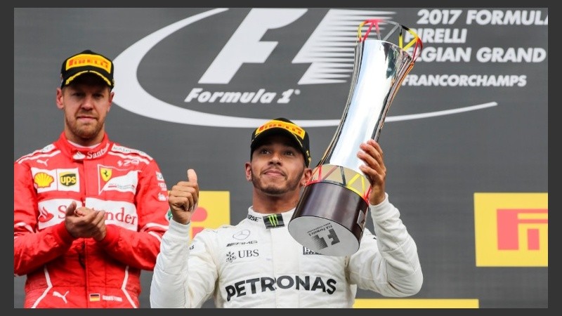 En Bélgica, Hamilton festejó este domingo su quinto triunfo del año.