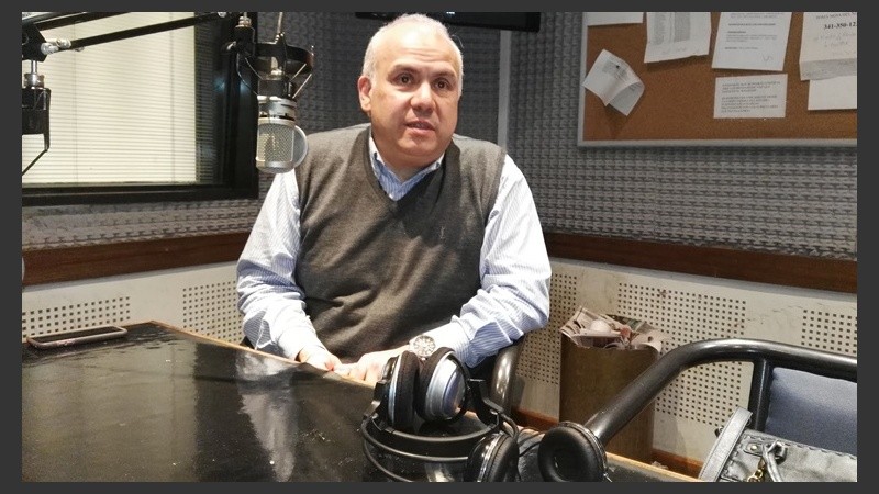 Molina en los estudios de Radio 2.