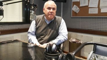 Molina en los estudios de Radio 2.