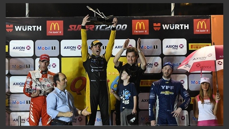 Ardusso, también ganador de la competencia nocturna del sábado.