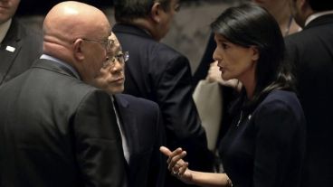 La embajadora de EE.UU. ante Naciones Unidas, Nikki Haley.