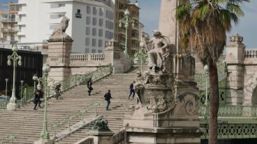 La policía francesa trabaja en Marsella.