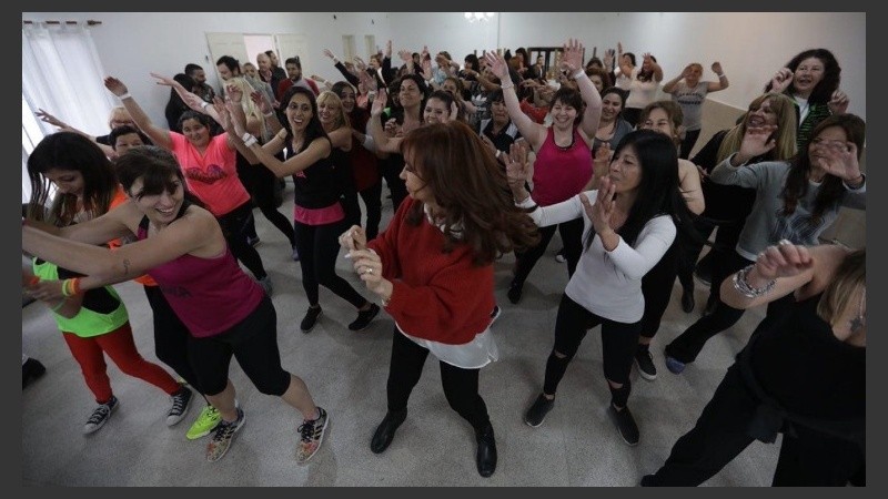 Zumba nacional y popular en San Martín.