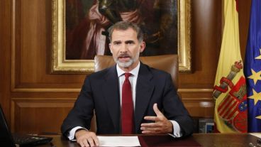 El rey de España dio un mensaje a los españoles sobre la situación de Cataluña.