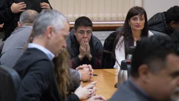 Uno de los jóvenes condenados tras la lectura del veredicto.