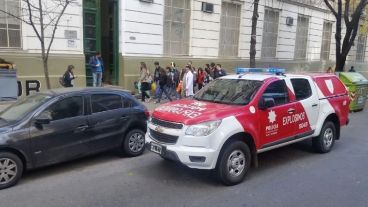 La amenaza de bomba generó el despliegue de un dispositivo de seguridad.