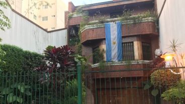 La casa de Chiqui Tapia en el barrio porteño de Flores.