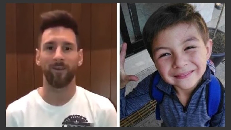 De Leo para Leo. Messi y otros famosos se solidarizaron con el niño.