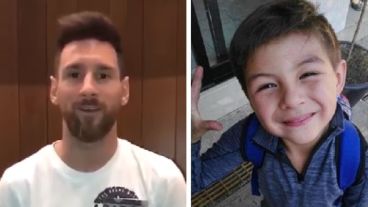 De Leo para Leo. Messi y otros famosos se solidarizaron con el niño.