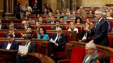 El voto en el Parlamento catalán fue secreto.