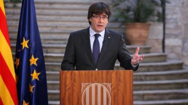 Puigdemont defendió la independencia de Cataluña en conferencia.