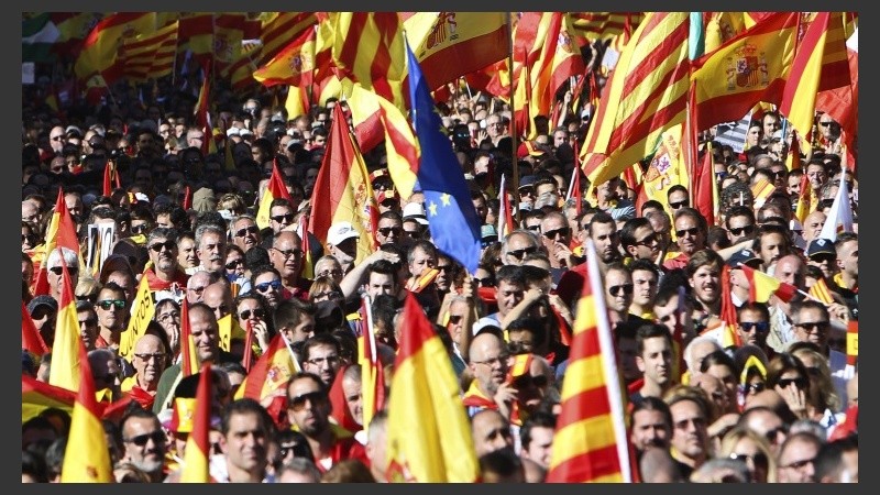 La marcha de este domingo en Barcelona.