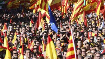 La marcha de este domingo en Barcelona.