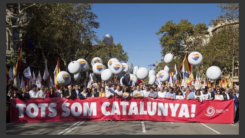 La marcha de este domingo en Barcelona.