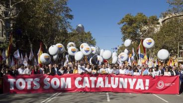 La marcha de este domingo en Barcelona.