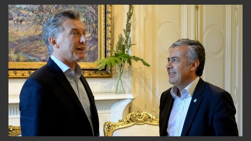 Cornejo se reunió con Macri este jueves.