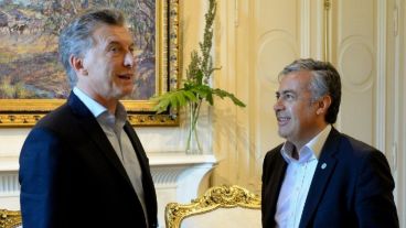 Cornejo se reunió con Macri este jueves.