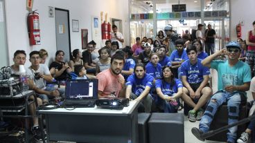 La reunión sirvió para la proyección de diversos audiovisuales.