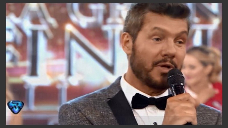 Tinelli en el último programa del año. 