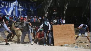 Los incidentes se produjeron en la tarde del lunes en la zona del Congreso.