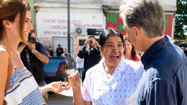 Macri estuvo en el comedor junto a Stanley y Awada.