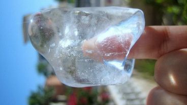 Hielo para refrescarse.