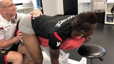 La sugestiva foto de Mario Balotelli.