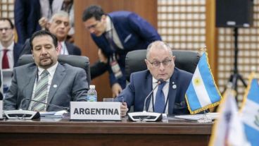 El canciller Faurie, uno de los representantes argentinos.