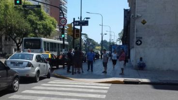 En las primeras horas de la tarde hubo cortes de calle.