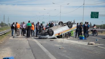 La víctima manejaba una camioneta con acoplado.