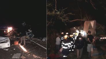 Imágenes del accidente fatal en ruta 33.