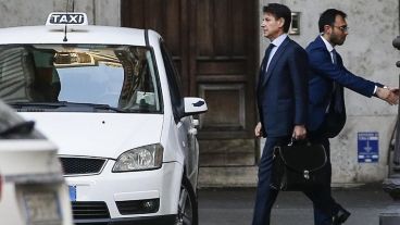 Giuseppe Conte se reunió con Matarella este domingo.