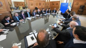 Los funcionarios se reunieron con el ministro Frigerio.