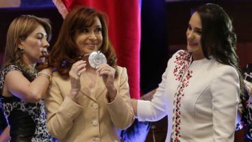 Cristina recibió la distinción en 2016.